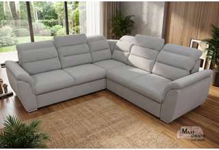 Rohová rozkládací sedací souprava Medium - Šedá - Pravá 