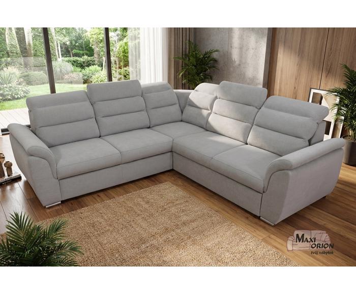 Fotogalerie Rohová rozkládací sedací souprava Medium - Šedá - Pravá 