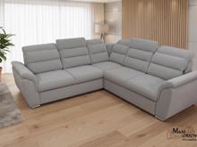 Fotogalerie Rohová rozkládací sedací souprava Medium - Šedá - Pravá 