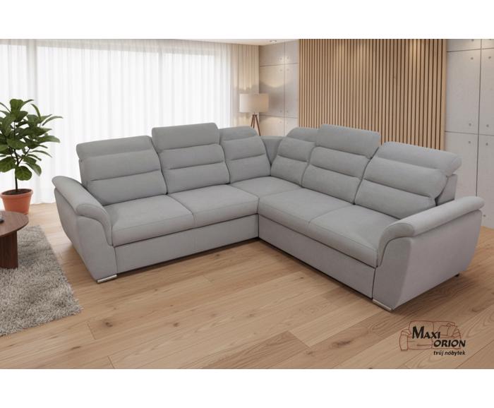 Fotogalerie Rohová rozkládací sedací souprava Medium - Šedá - Pravá 