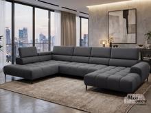 Fotogalerie Elektrická rozkládací sedací souprava do U - Elektric XL - Tmavě šedá 