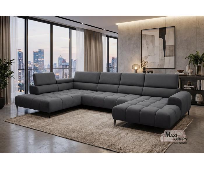 Fotogalerie Elektrická rozkládací sedací souprava do U - Elektric XL - Tmavě šedá 