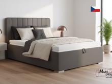 Fotogalerie Blanář - čalouněná postel August 140x200 - kamenitá šedá