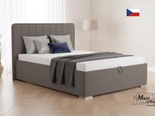 Fotogalerie Blanář - čalouněná postel August 140x200 - kamenitá šedá