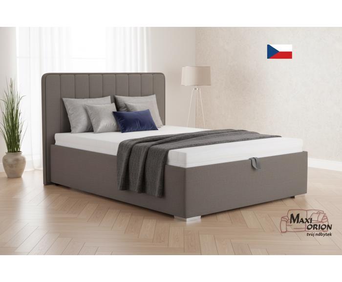 Fotogalerie Blanář - čalouněná postel August 140x200 - kamenitá šedá
