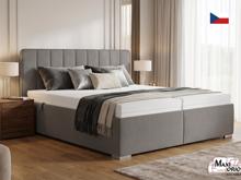 Fotogalerie Blanář - čalouněná postel August 160x200 - kamenitá šedá