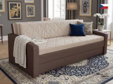 Fotogalerie Blanář - rozkládací pohovka Vision na každodenní spaní - béžovo hnědá