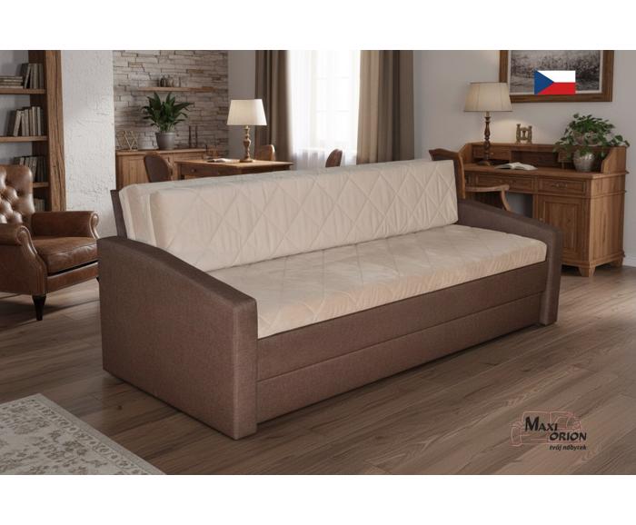 Fotogalerie Blanář - rozkládací pohovka Vision na každodenní spaní - béžovo hnědá