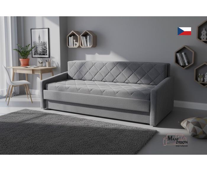 Fotogalerie Blanář - rozkládací pohovka na každodenní spaní s úložným prostorem Vision - šedá