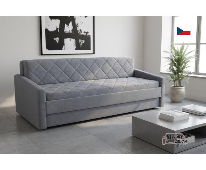 Fotogalerie Blanář - rozkládací pohovka na každodenní spaní s úložným prostorem Vision - šedá