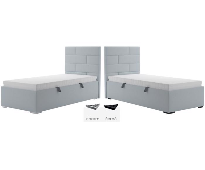 Fotogalerie Blanář - čalouněná postel Troja 90x200 - výběr barvy