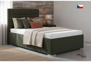 Blanář - čalouněná postel Troja 110x200 s matrací - výběr barvy