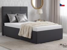 Fotogalerie Blanář - čalouněná postel Troja 110x200 s matrací - výběr barvy