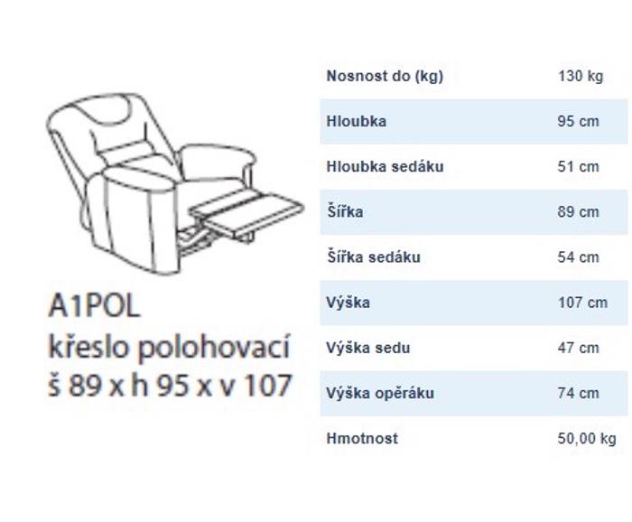 Fotogalerie Polohovací křeslo Agáta  - silver