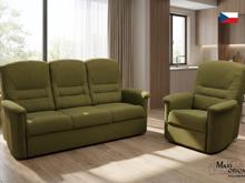 Fotogalerie Rozkládací trojpohovka Agáta - výběr barvy