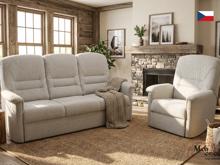 Fotogalerie Rozkládací trojpohovka Agáta - výběr barvy