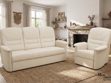 Fotogalerie Sedací souprava Agáta - rozkládací pohovka + polohovací křeslo - potahy II. kategorie