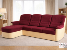 Fotogalerie Rohová rozkládací sedací souprava Agáta s relaxačním prvkem - výběr barvy