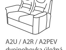 Fotogalerie Dvojpohovka Agáta s úložným prostorem - výběr barvy