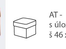 Fotogalerie Taburet Agáta s úložným prostorem - výběr barvy