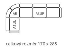 Fotogalerie Rohová sedací souprava Agáta s úložným prostorem - výběr barvy