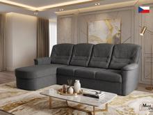 Fotogalerie Rohová rozkládací sedací souprava Agáta s relaxačním prvkem - výběr barvy