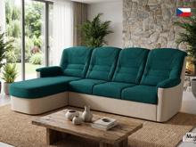 Fotogalerie Rohová rozkládací sedací souprava Agáta s relaxačním prvkem - výběr barvy