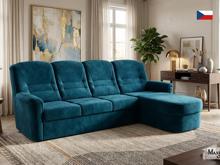 Fotogalerie Rohová rozkládací sedací souprava Agáta s relaxačním prvkem - výběr barvy