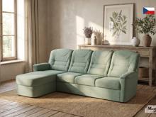 Fotogalerie Rohová rozkládací sedací souprava Agáta s relaxačním prvkem - výběr barvy