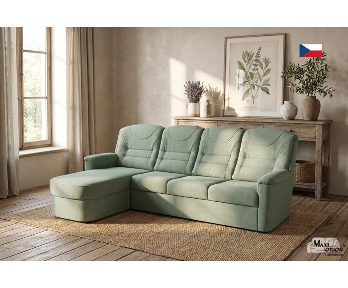 Fotogalerie Rohová rozkládací sedací souprava Agáta s relaxačním prvkem - výběr barvy