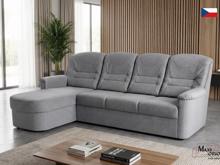 Fotogalerie Rohová rozkládací sedací souprava Agáta s relaxačním prvkem - silver