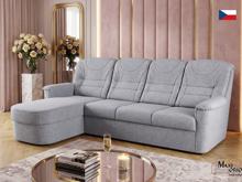 Fotogalerie Rohová rozkládací sedací souprava Agáta s relaxačním prvkem - silver