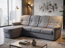 Fotogalerie Rohová rozkládací sedací souprava Agáta s relaxačním prvkem - silver