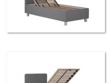 Fotogalerie Blanář - čalouněná postel Fiona 90x200 bez matrace - Stone