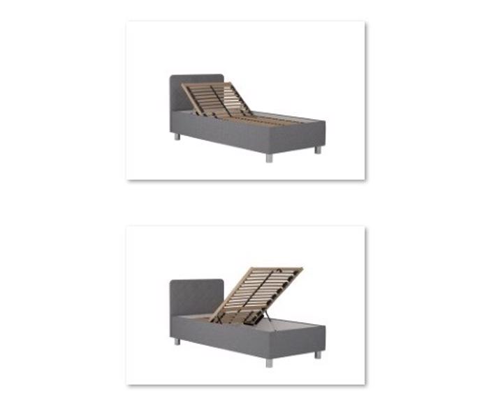 Fotogalerie Blanář - čalouněná postel Fiona 90x200 bez matrace - Stone