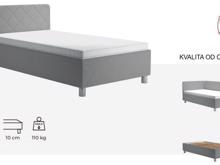 Fotogalerie Blanář - čalouněné čelo k posteli Fiona 200 cm - Stone