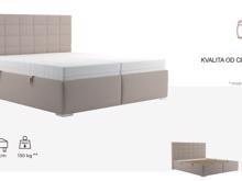 Fotogalerie Blanář - čalouněná postel Bora 180x200 úložný prostor boční výklop - výběr barvy