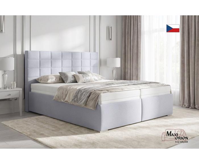 Fotogalerie Čalouněná postel Bora světle šedá 180x200 Blanář + zvýhodněná cena matrací