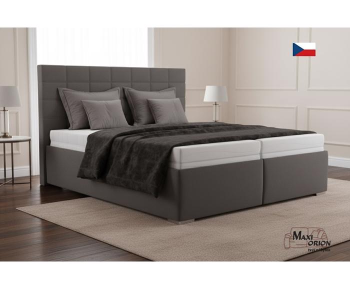 Fotogalerie Blanář - čalouněná postel Bora 180x200 úložný prostor boční výklop - tmavě šedá