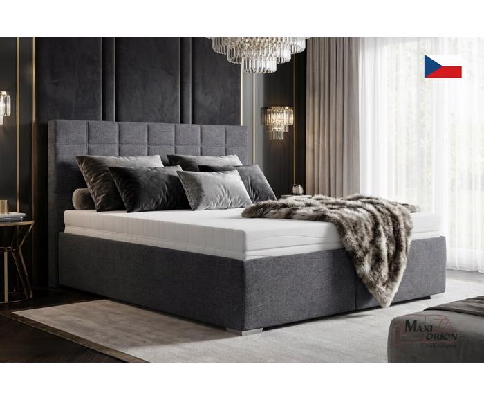 Fotogalerie Blanář - čalouněná postel Bora 180x200 úložný prostor boční výklop - tmavě šedá