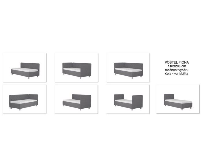 Fotogalerie Blanář - čalouněné čelo k posteli Fiona 110 cm - výběr barvy