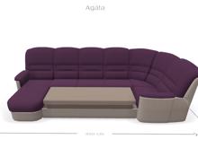 Fotogalerie Rohová sedací souprava Agáta ve tvaru U s relaxačním prvkem - výběr potahů