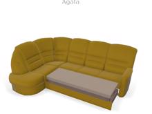 Fotogalerie Rohová sedací souprava Agáta s rozkladem a úložným prostorem - výběr barvy