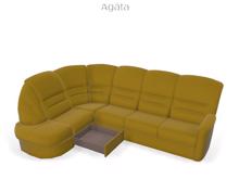 Fotogalerie Rohová sedací souprava Agáta s rozkladem a úložným prostorem - výběr barvy