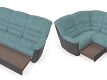 Fotogalerie Rohová sedací souprava Agáta s úložným prostorem - výběr barvy