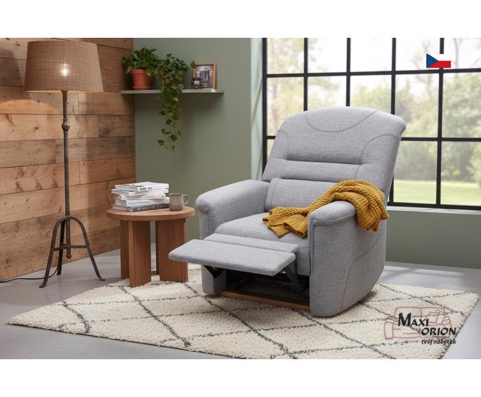 Fotogalerie Polohovací křeslo Agáta  - silver