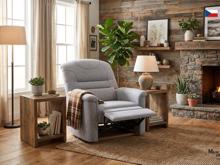 Fotogalerie Polohovací křeslo Agáta  - silver