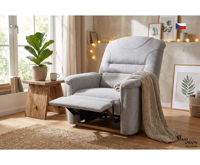 Fotogalerie Polohovací křeslo Agáta  - silver