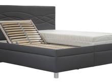 Fotogalerie Blanář - čalouněná postel Luna 180x200 - antracitová