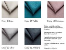 Fotogalerie Blanář - čalouněná postel Kelly s matrací 90x200 - šedá